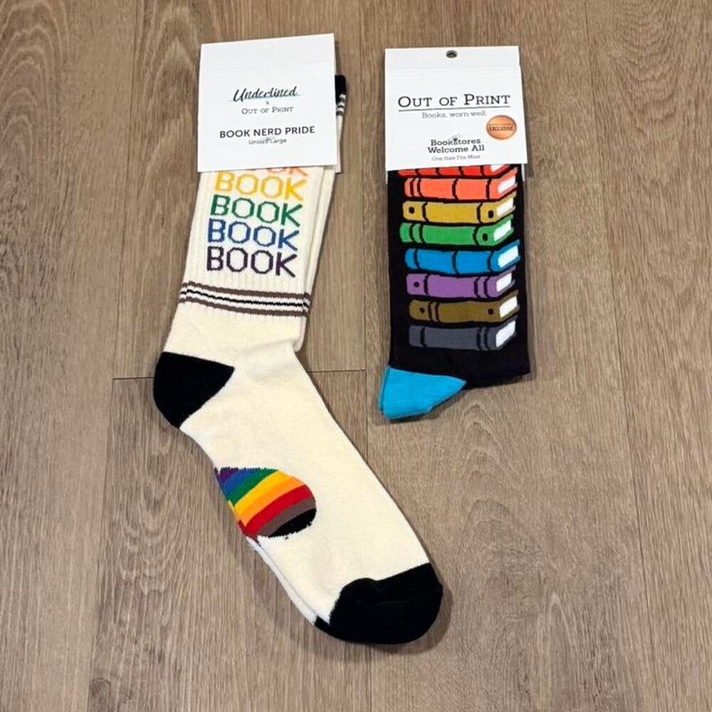 Out of Print Book socks